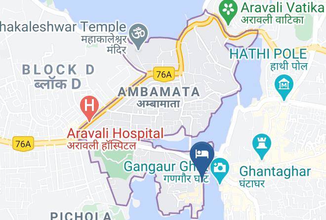 Udaipur - Hotel Sarovar A Boutique Lake Facing Hotel On Lake Pichola Maps
