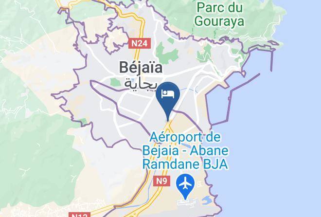 Bejaia - Hotel Sarrasin Maps