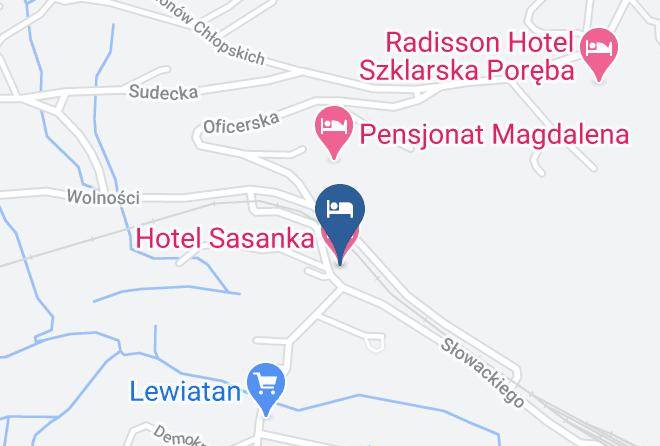 Jeleniogorski - Hotel Sasanka Maps