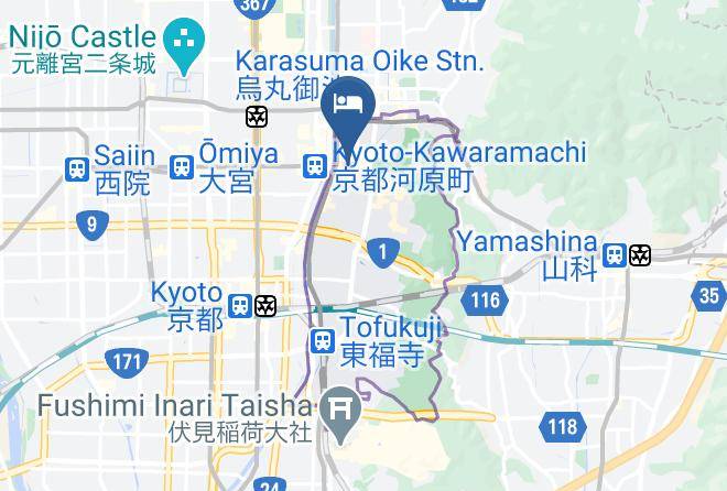 Kyoto City Higashiyama Ward - Hotel Sasarindou Maps