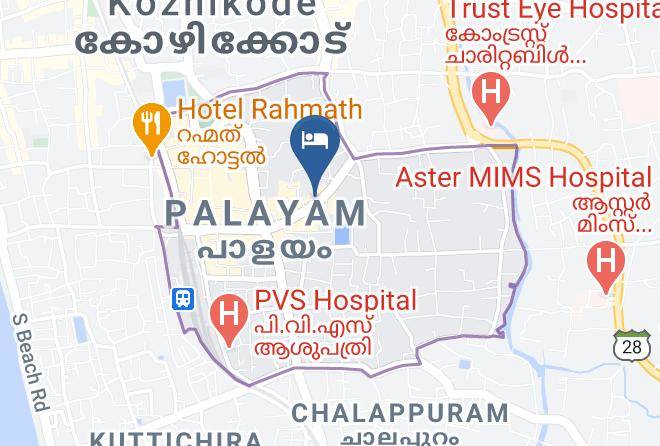 Kozhikode - Hotel Sasthapuri Maps