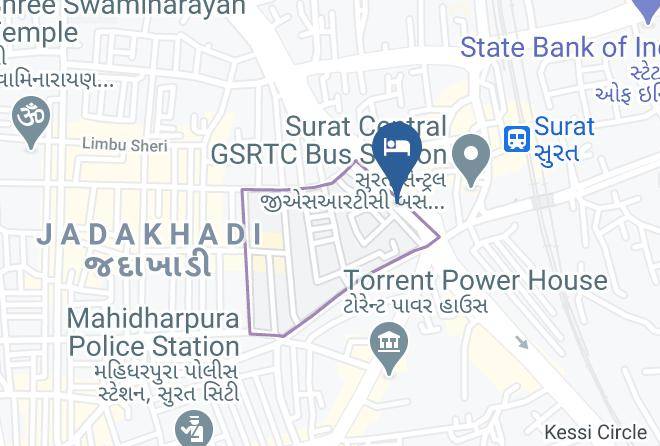 Surat - Hotel Satkar Hotel On Unapani Rd Maps
