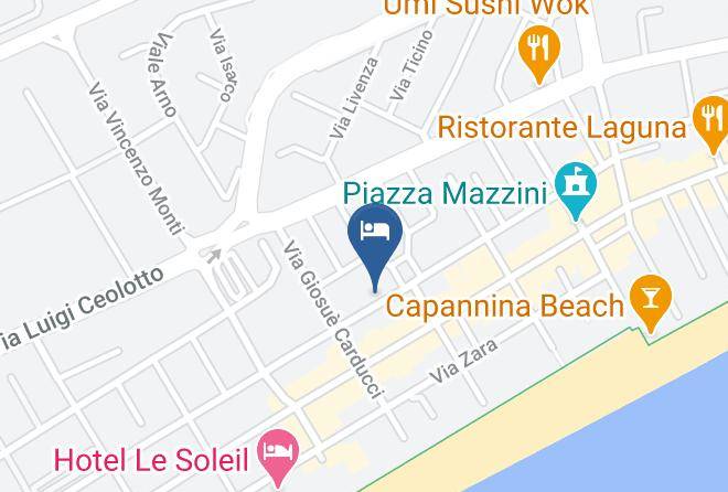 Venice - Hotel Saturno Hotel Economico Pensione Completa Acqua Inclusa Jesolo Maps