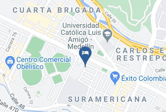 Medellin - Hotel Sauces Del Estadio Maps