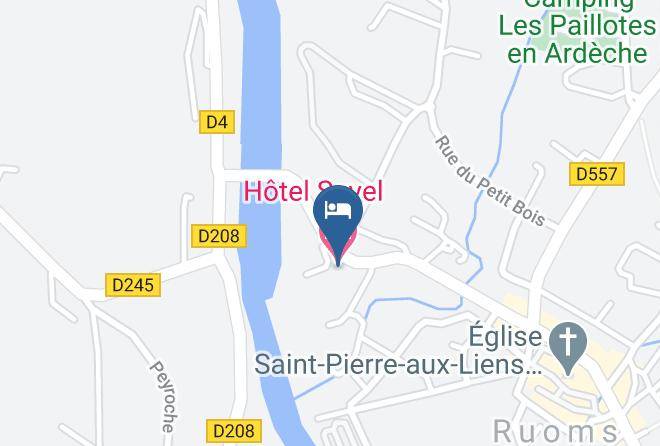 Ardeche - Hotel Savel Maps