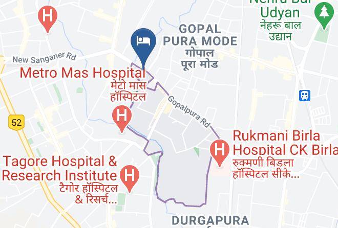 Jaipur - Hotel Savi Regency Maps