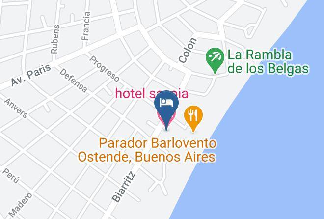 Pinamar - Hotel Savoia Maps