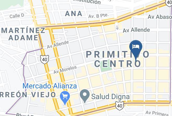 Torreon - Hotel Savoy Express Torreon Maps