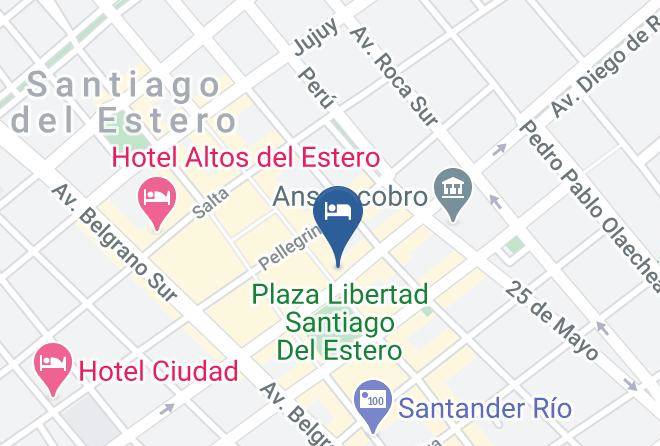 Santiago Del Estero - Hotel Savoy Maps