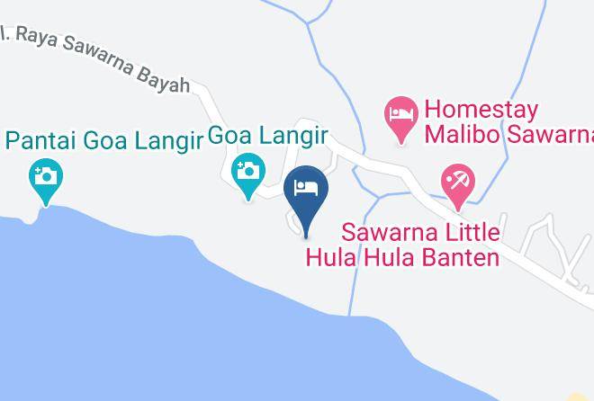 Lebak Regency - Hotel Sawarna Maps