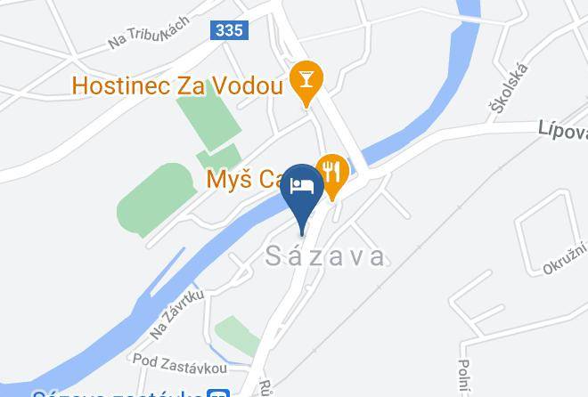 Benesov - Hotel Sazava V Sazave Maps