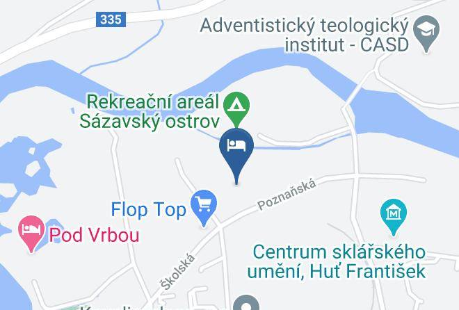 Hotel Sazavsky Ostrov Map