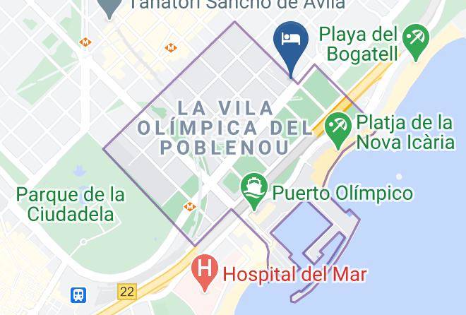 Barcelona - Hotel Sb Icaria Maps