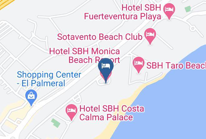 Hotel Sbh Monica Beach Resort Map