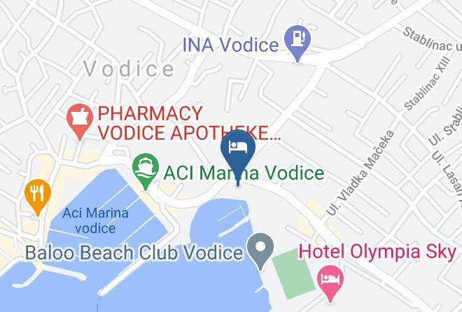 Hotel Scala Vodice Map