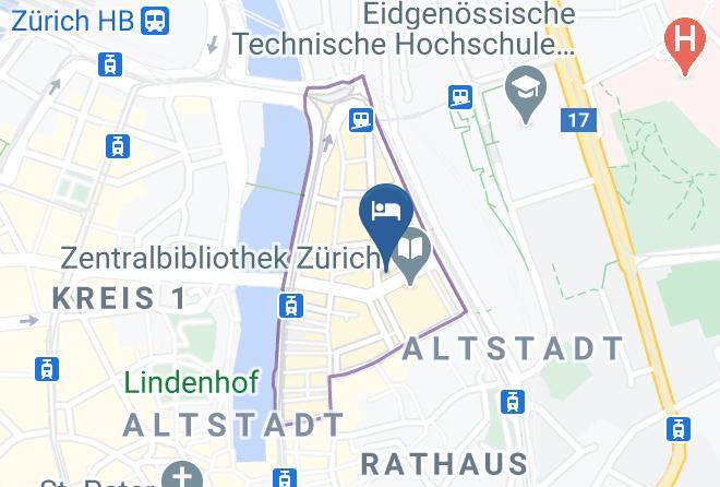 Zurich Niederdorf - Hotel Scheuble Maps