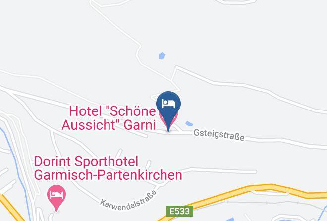 Garmisch Partenkirchen - Hotel Schone Aussicht Garni Maps