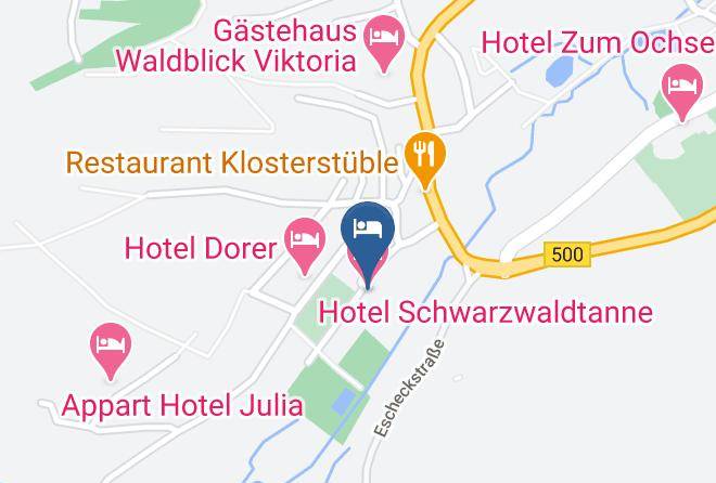 Schwarzwald Baar Kreis - Hotel Schwarzwaldtanne Maps