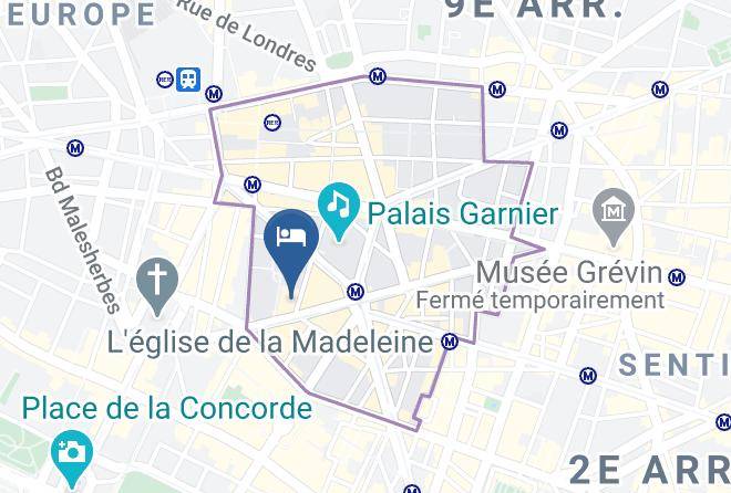 Paris - Sofitel Le Scribe Paris Opera Maps