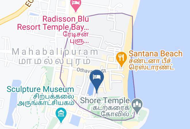 Mamallapuram - Hotel Sea Breeze Annexe Maps