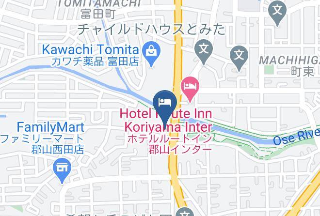 Koriyama City - Hotel Sea Luck Pal Koriyama Maps