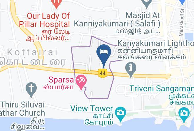 Kanniyakumari - Hotel Sea World Maps