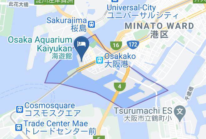 Osaka City Minato Ward - Hotel Seagull Tempozan Osaka Maps