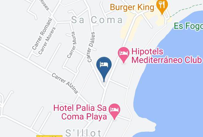 Baleares - Hotel Seasun Siurell Maps