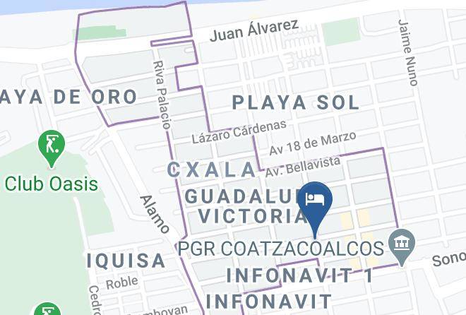 Coatzacoalcos - Hotel Sebastian Maps