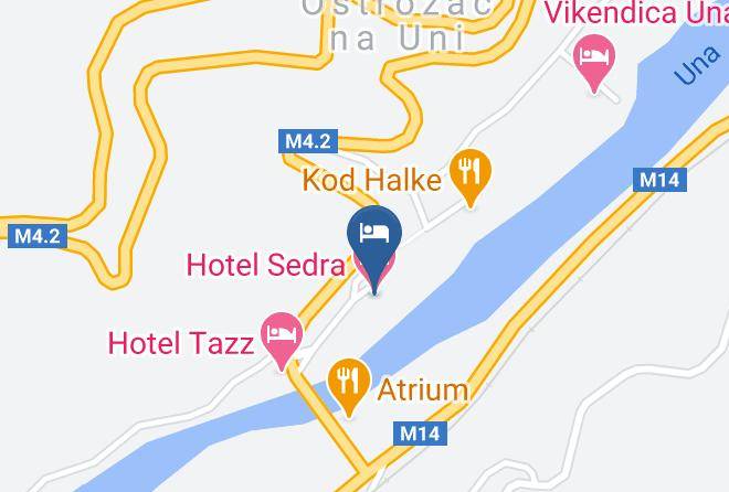 Unsko Sanski - Hotel Sedra Maps