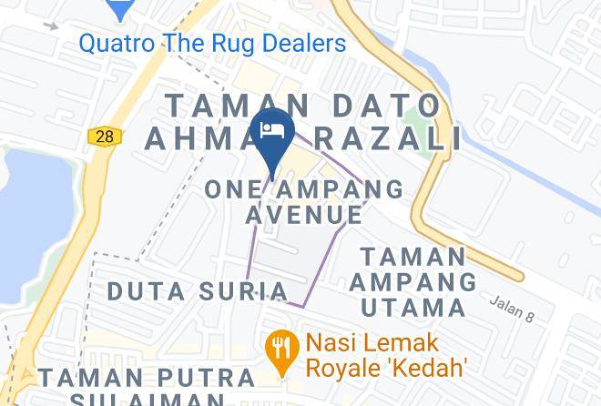 Hulu Langat - Hotel Seeds Ampang Maps