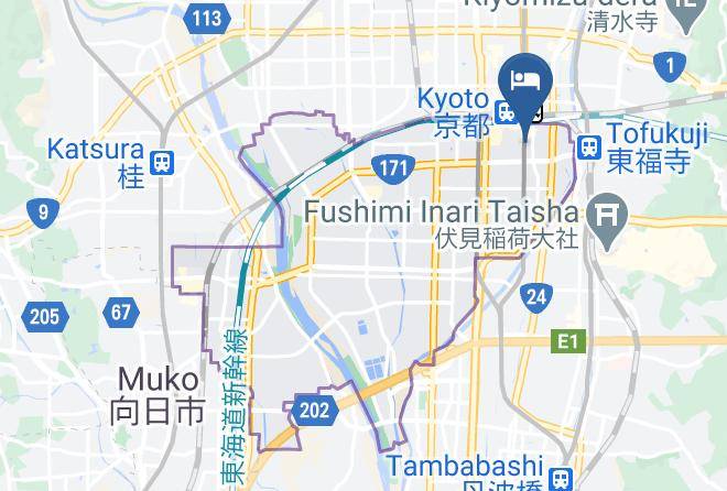 Kyoto City Minami Ward - Hotel Seiki Kyoto Station Maps