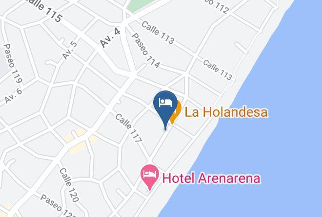 Villa Gesell - Hotel Sekand Maps