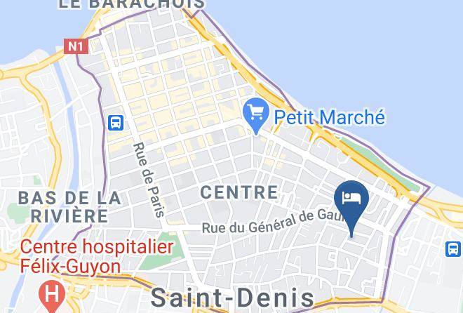 Saint Denis - Hotel Select Ile De La Reunion Maps