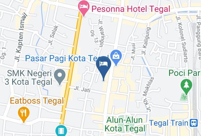 Kota Tegal - Hotel Semeru Maps