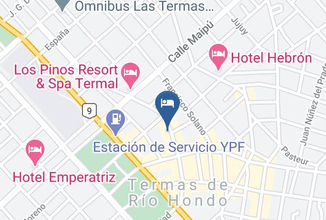 Rio Hondo - Hotel Semiramis Maps