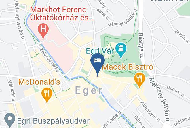 Eger - Hotel Senator Haz Es Etterem Maps