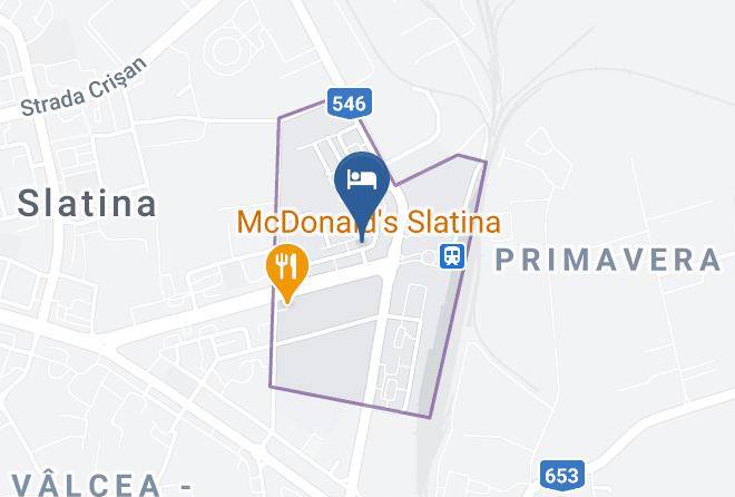Slatina - Hotel Senator Maps