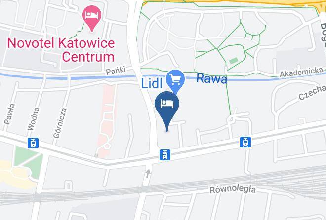Katowice - Hotel Senator Maps