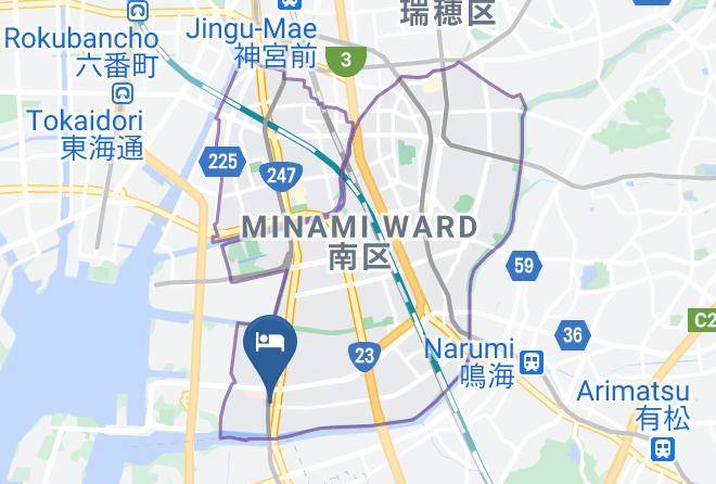 Nagoya City Minami Ward - Hotel Senecio Mizuho Maps