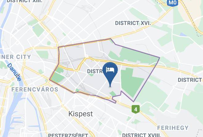 Budapest 10 Kerulet - Hotel Seni Studium Maps