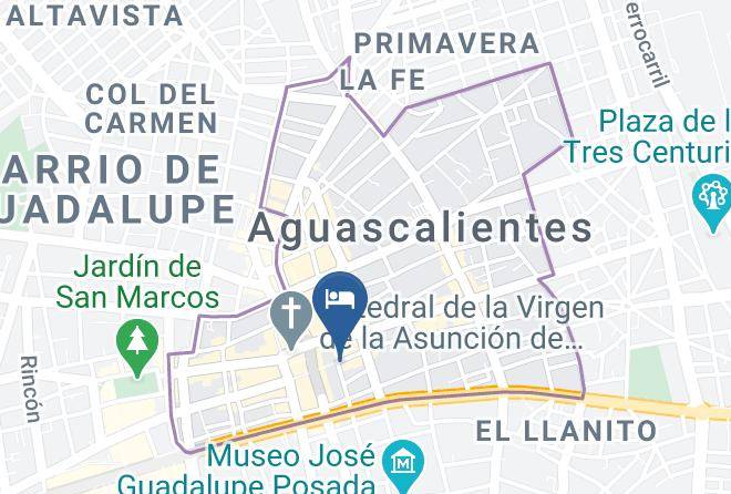 Aguascalientes Aguascalientes City Center - Hotel Senorial Maps