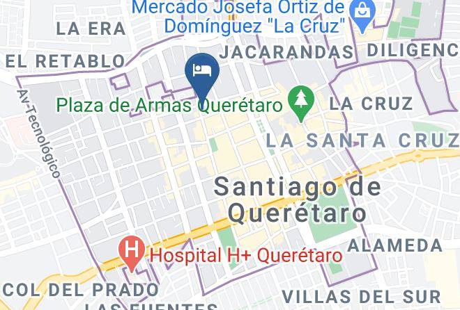 Santiago De Queretaro - Hotel Senorial Maps