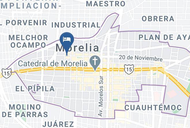 Morelia - Hotel Senorial Maps