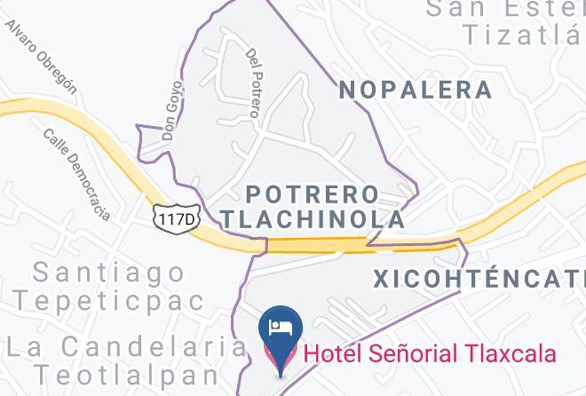 Tlaxcala San Esteban Tizatlan - Hotel Senorial Tlaxcala Maps