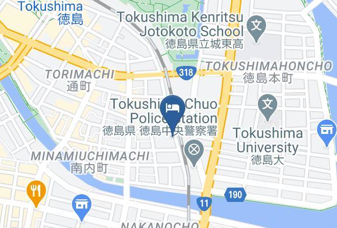 Tokushima City - Hotel Senshukaku Maps