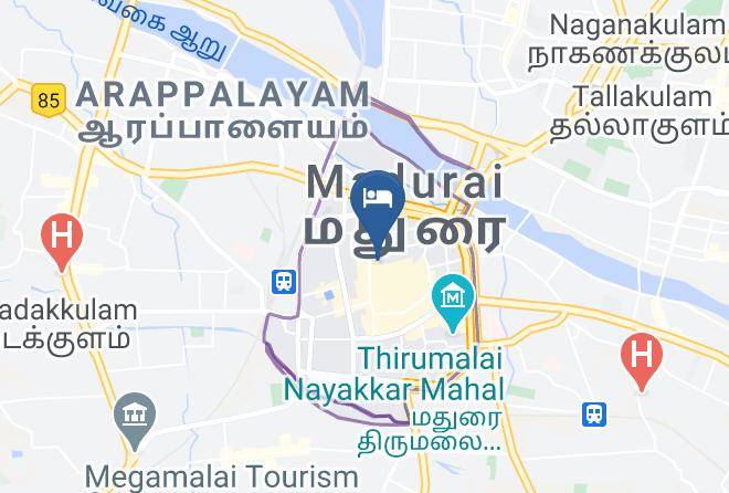 Madurai - Hotel Senthil Residency Maps