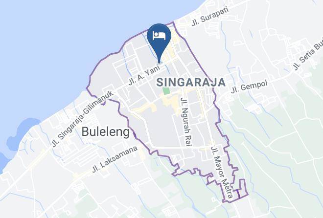 Buleleng Regency - Hotel Sentral Maps