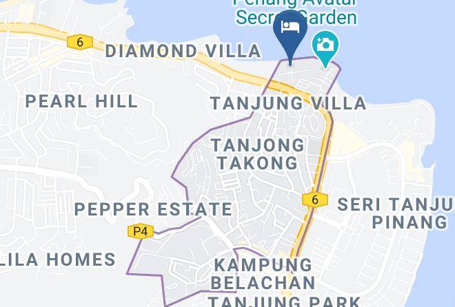 Tanjung Tokong - Hotel Sentral Seaview Penang Maps