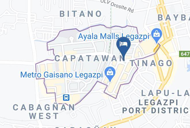 Hotel Sentro Legazpi Map